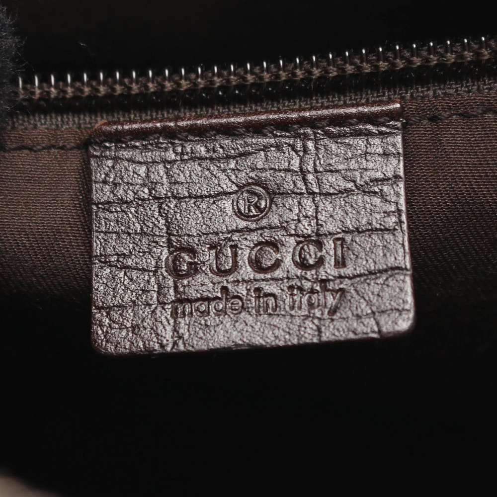 GUCCI Brown Leather Shoulder Bag - Picture 4 of 8